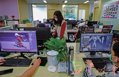 手机游戏开发及运营是九尊数字互娱的主营业务之一。石建华 摄