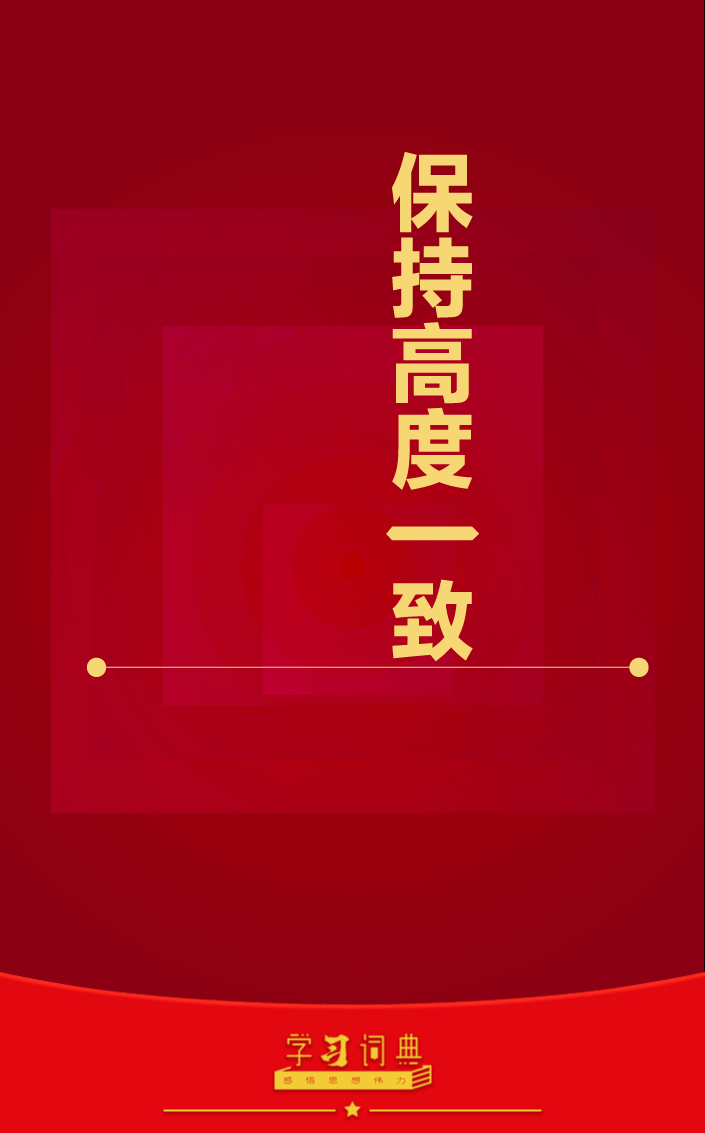 学习词典·四次全会丨同党中央保持高度一致必须说到做到
